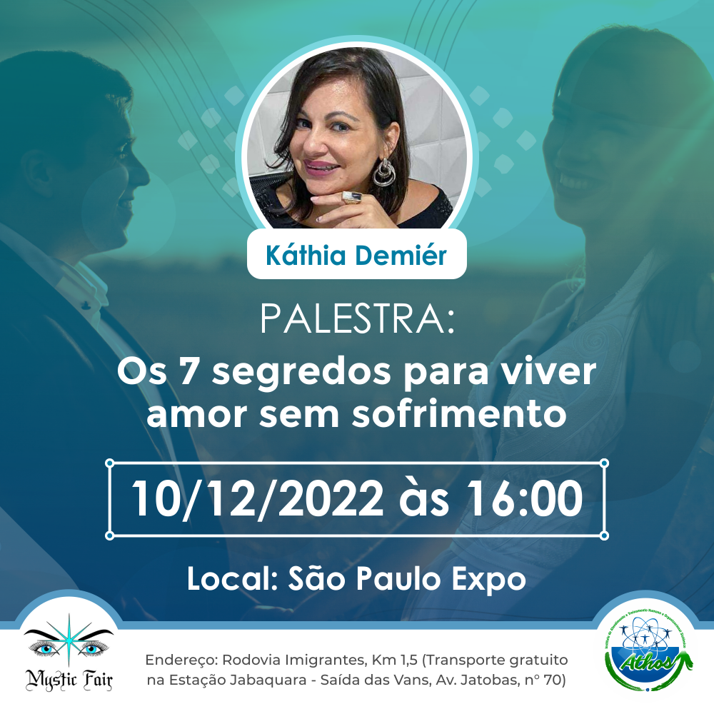 Palestra: Os 7 segredos para viver amor sem sofrimento